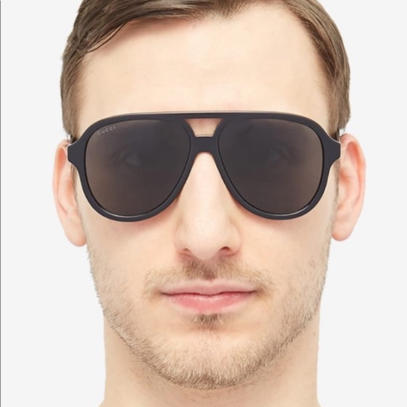 Gucci Sunglasses GG0688S 005 Black/Yellow/Brown - Picture 8 of 9